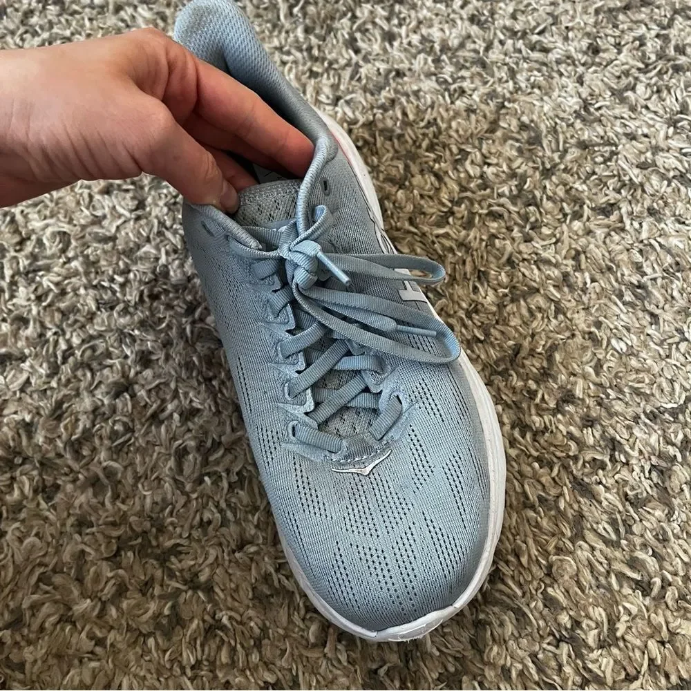 Hoka one one light blue sneakers size 9